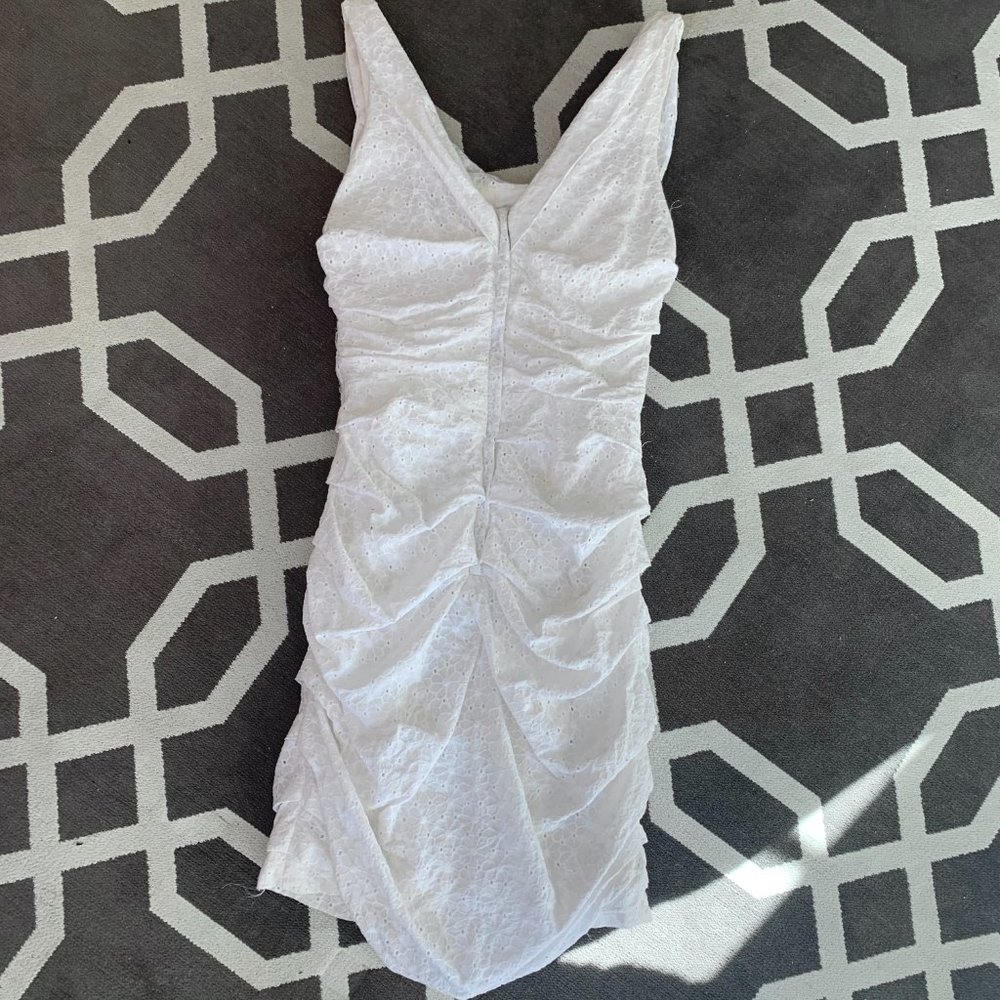 Express White Eyelet Dress